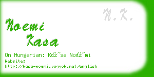 noemi kasa business card
